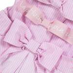 LAPIN HOUSE sleeveless dress in pink color with bows.