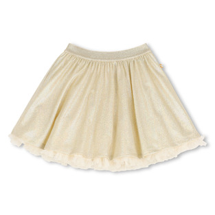 BILLIEBLUSH skirt in gold color with a shiny look and tulle.