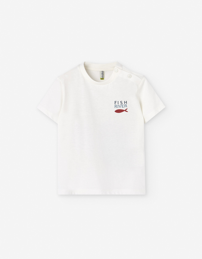 T-Shirt LOSAN σε εκρού χρώμα.