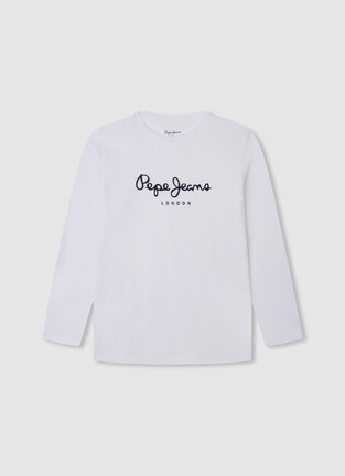 Μπλούζα PEPE JEANS σε λευκό χρώμα με logo print.