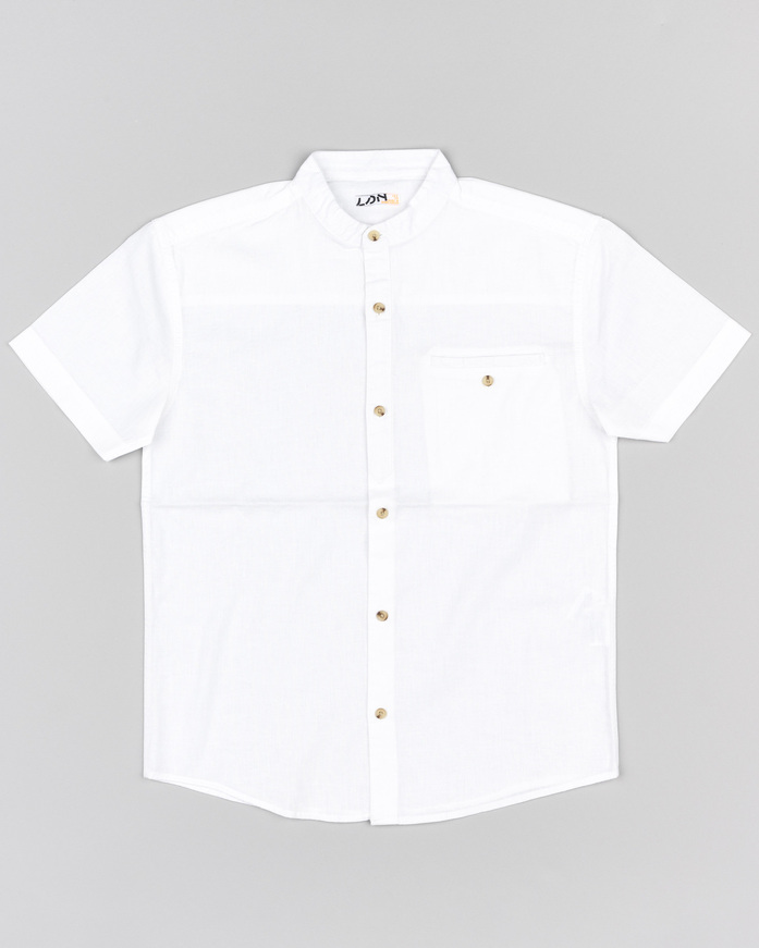 Πουκάμισο λινό LOSAN σε χρώμα λευκό.