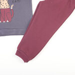 Σετ φόρμας TRAX σε ανθρακί και μπορντώ χρώμα.