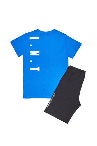 SPRINT shorts set in roux blue with "S P R I N T" logo.