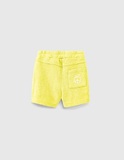 IKKS shorts in yellow with print.