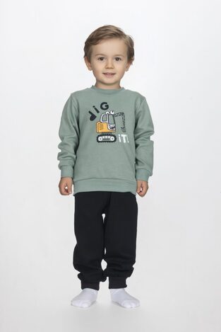 Πιτζάμα DREAMS σε λαδί-μαύρο χρώμα.