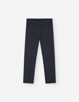 Βαμβακερό παντελόνι LOSAN σε μπλέ χρώμα.