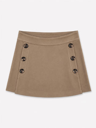 LOSAN skirt-shorts in brown.