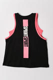 SPRINT sleeveless blouse in black color with bustier.