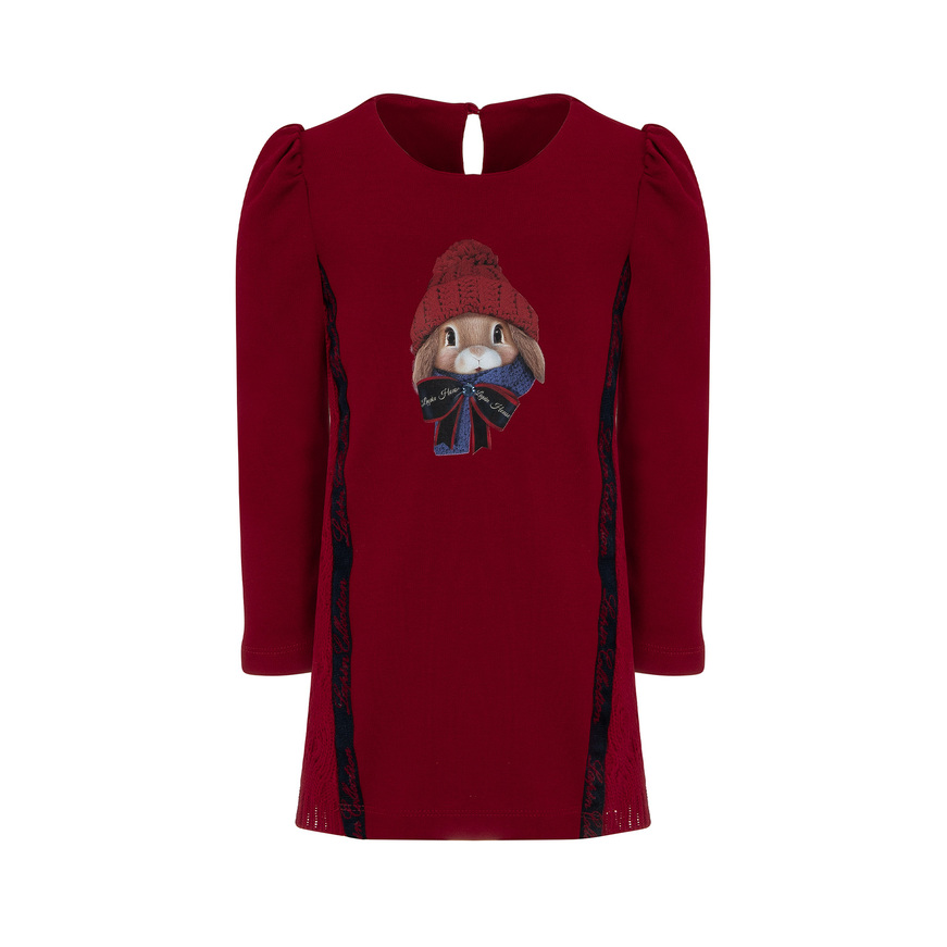 Φόρεμα LAPIN HOUSE σε κόκκινο χρώμα με δαντέλα.