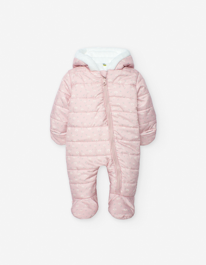 Φόρμα εξόδου LOSAN σε ροζ χρώμα με κουκούλα.