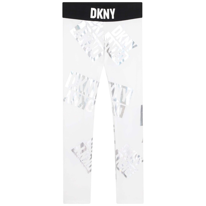 Leggings D.K.N.Y. in white color with print.