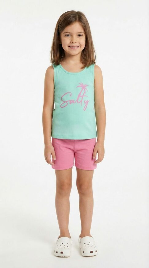 Σετ σορτς ΤRAX σε χρώμα βεραμάν-ροζ.