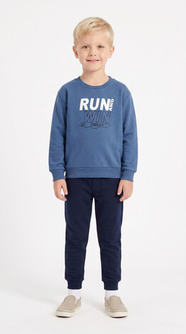 TRAX tracksuit set in navy blue-dark blue.