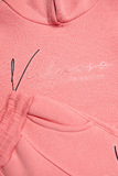Σετ φόρμας SPRINT σε ροζ χρώμα με ενσωματωμένη αδιάβροχη κουκούλα.