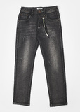 HASHTAG jeans in black color with decorative key chain.