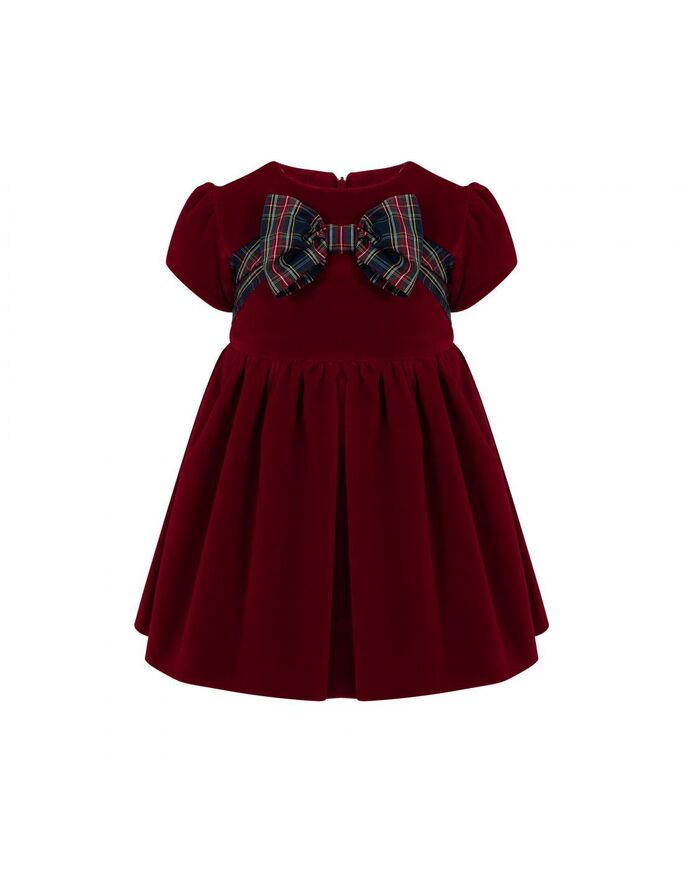 Βελουτέ φόρεμα LAPIN HOUSE σε κόκκινο χρώμα.