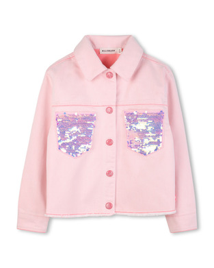 Μπουφάν twill BILLIEBLUSH σε χρώμα ροζ.