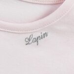 LAPIN HOUSE blouse in confetti pink color with cute tulle ruffles on the sleeves.