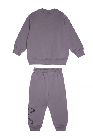 Σετ φόρμα SPRINT με στρογγυλή λαιμόκοψη σε γκρι χρώμα.