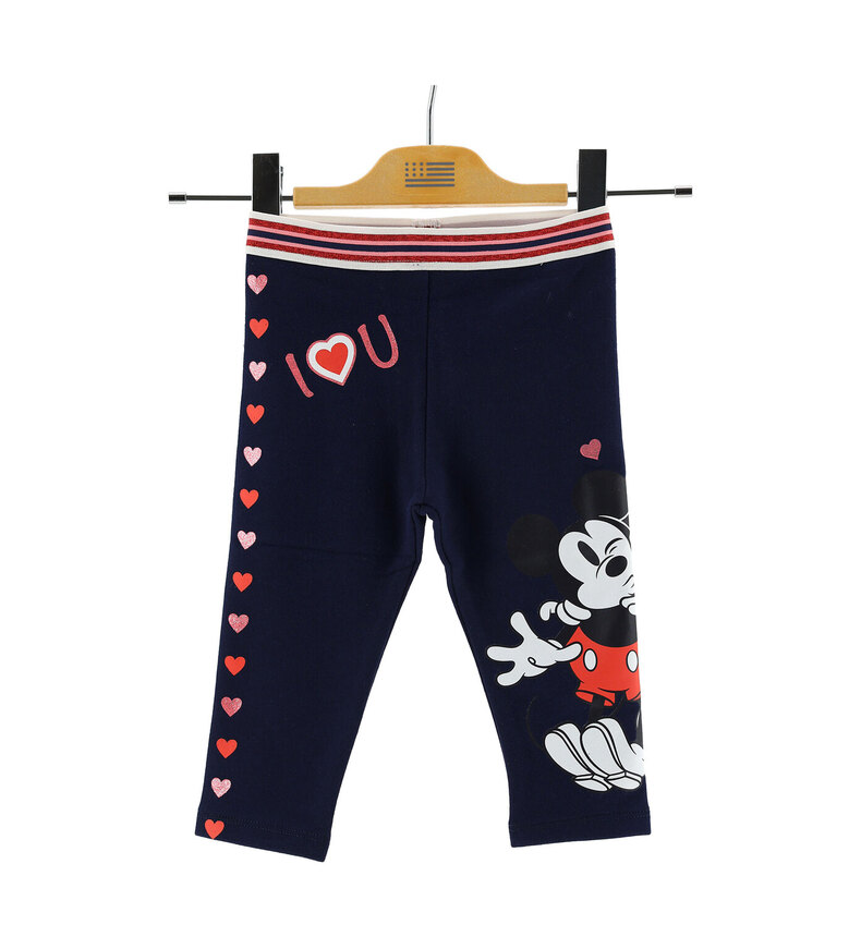 ORIGINAL MARINES tights in blue color with colorful elastic in the waist and MINNIE print.