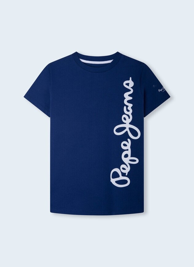 Μπλούζα PEPE JEANS σε χρώμα μπλε σκούρο με τύπωμα.