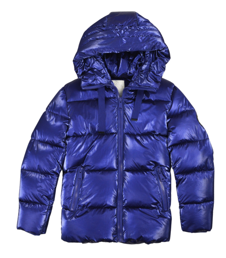EBITA jacket in blue color with hood.