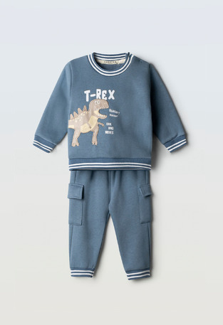 HASHTAG tracksuit set in navy blue.