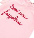 ORIGINAL MARINES blouse in pink color with embroidered letters.