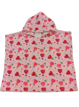 CROOLita beach poncho in pink.