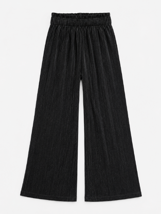 LOSAN velvet trousers in black.