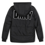 Μπουφάν D.K.N.Y. διπλής όψεως με all over "DKNY" λογότυπο.