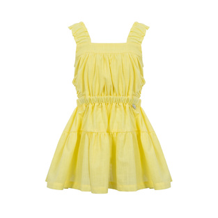 Φόρεμα λινό LAPIN HOUSE σε χρώμα κίτρινο.