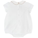 CHICCO bodysuit in white color made of pique fabric.