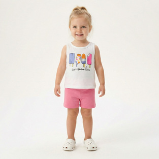 TRAX shorts set in white and pink.