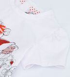 ORIGINAL MARINES blouse in white color with print and bow.