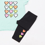 Σετ κολάν ΤRAX σε χρώμα βεραμάν με μαύρο.