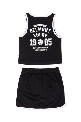 Set of SPRINT shorts with a skirt look in black.
