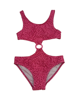 LOSAN one-piece swimsuit in dark pink.