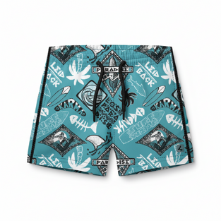 LOSAN Bermuda shorts in turquoise color.