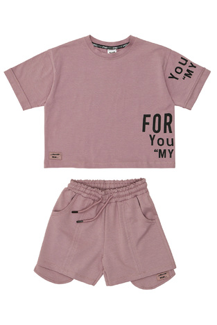 Σετ σορτς SPRINT σε χρώμα μωβ.