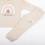 Σετ φόρμας TRAX σε μπεζ χρώμα.