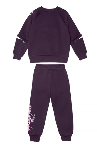 SPRINT suit set in dark purple color with a round neck. 