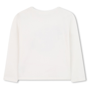 BILLIEBLUSH blouse in off-white color with embossed print.
