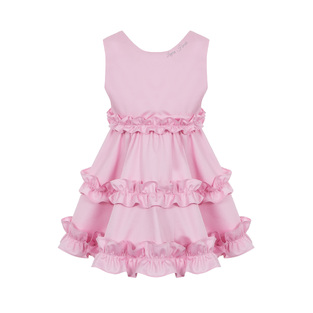 Φόρεμα αμάνικο LAPIN HOUSE σε χρώμα ροζ σκούρο.