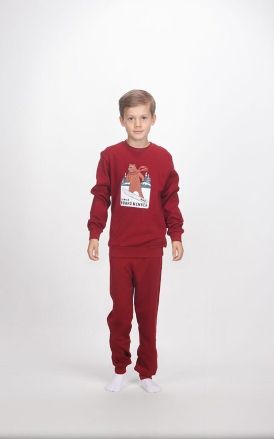 Πιτζάμα DREAMS σε μπορντώ χρώμα.