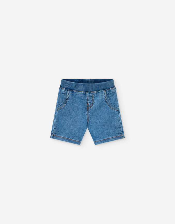 Τζιν βερμούδα LOSAN σε μπλε χρώμα.