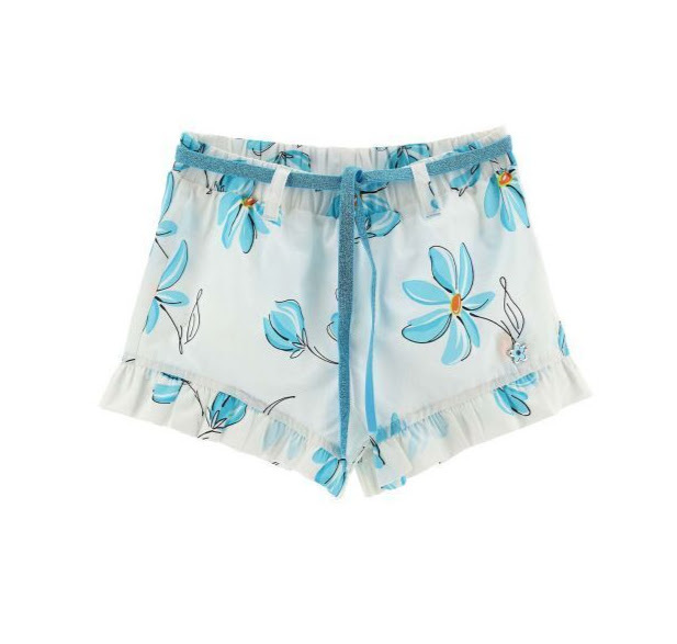 ORIGINAL MARINES shorts with floral print, in white color.