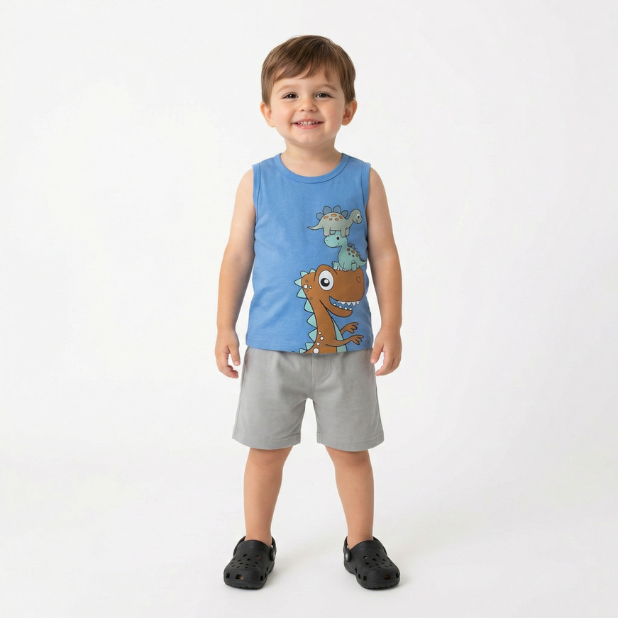 Σετ σορτς TRAX σε χρώμα σιέλ σκούρο με γκρι.