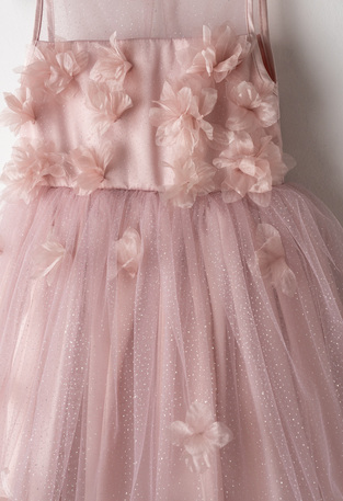 EVITA dress in dark pink with matching hair band.