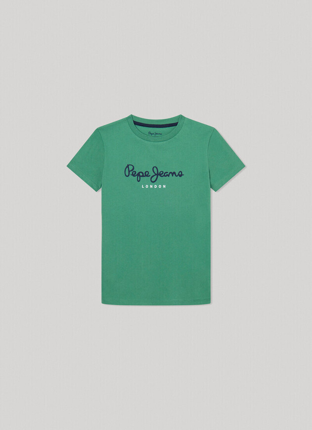Μπλούζα PEPE JEANS σε χρώμα πράσινο με τύπωμα.